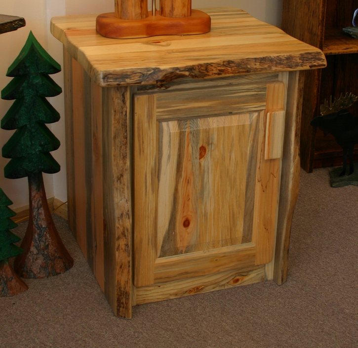 Northwest Handmade Furniture Blue Pine Side Table
